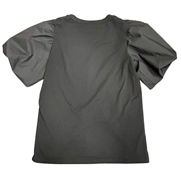 Hinson Wu “Kaitlyn” Puff Sleeve Knit Blouse | Black | XS - Picture 4 of 4